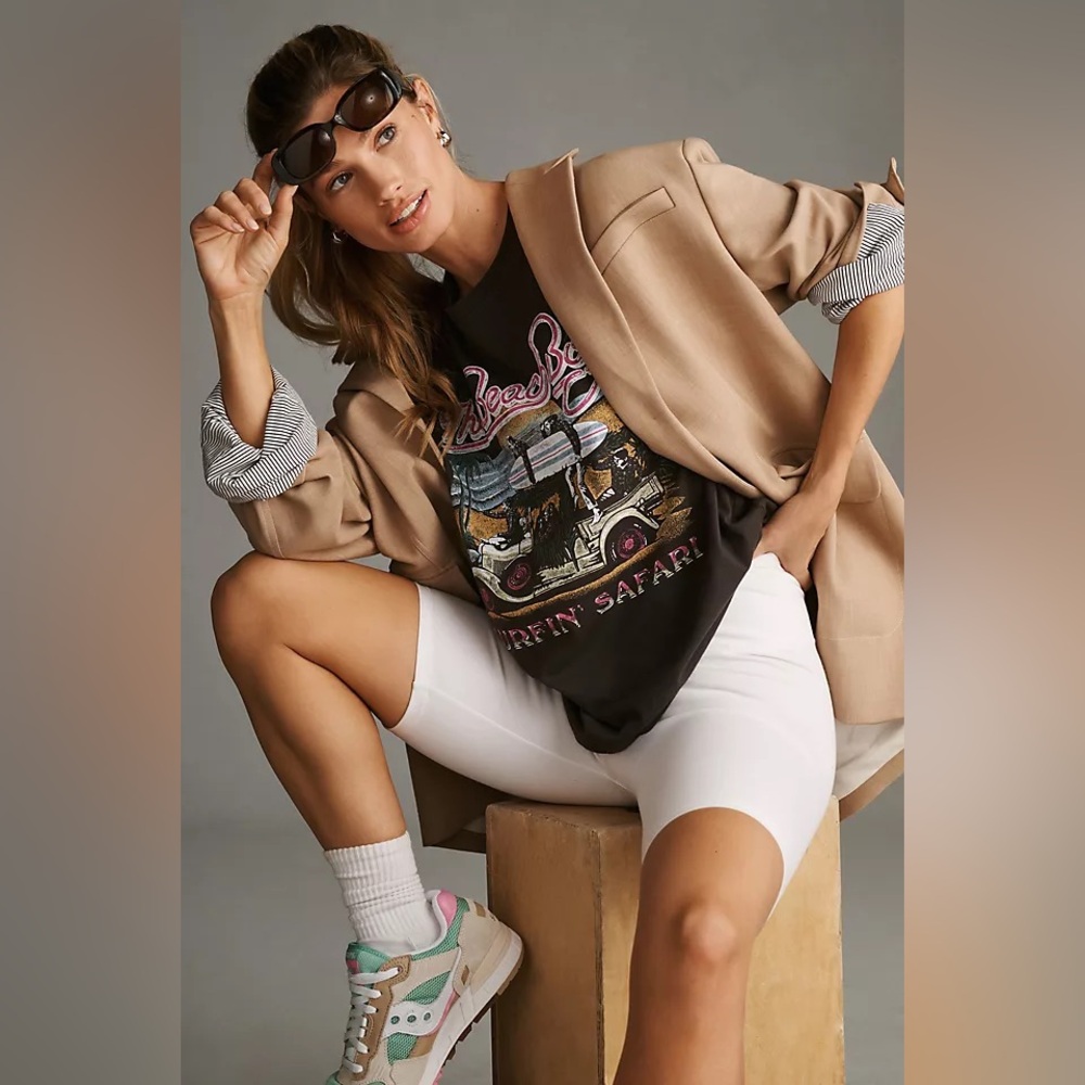 Anthropologie Letluv Beach Boys Graphic Tee